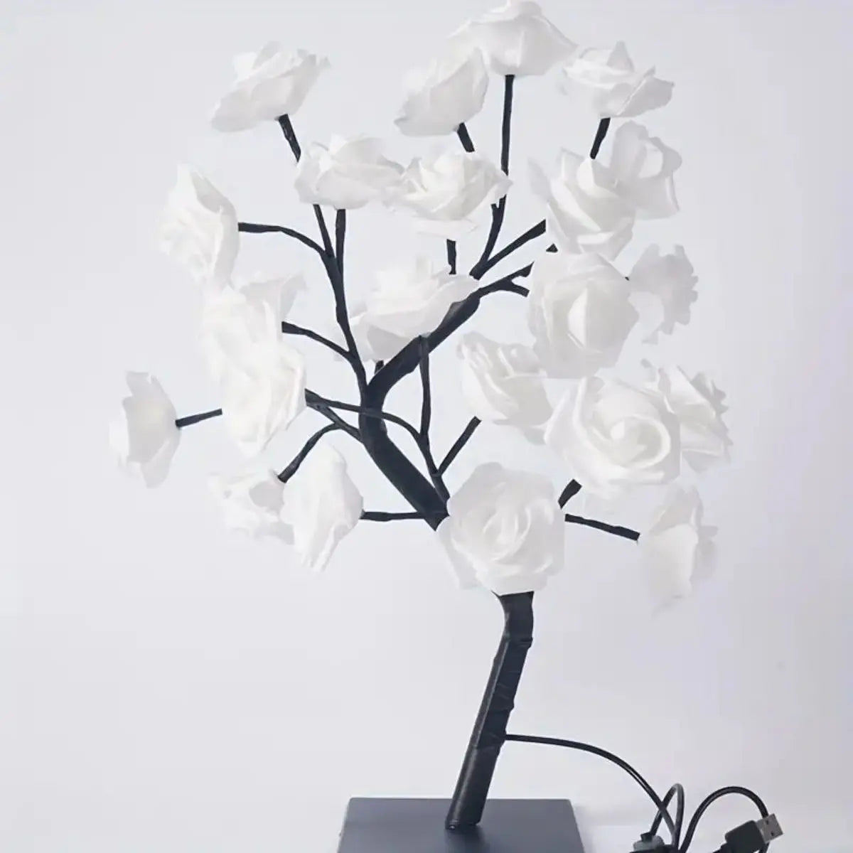 Lampe d'arbre à roses, lampe à fleurs pour décoration de mariage de la saint-valentin, Branches de bricolage, veilleuses, lampe féerique d'arbre pour décoration de chambre à coucher et de maison