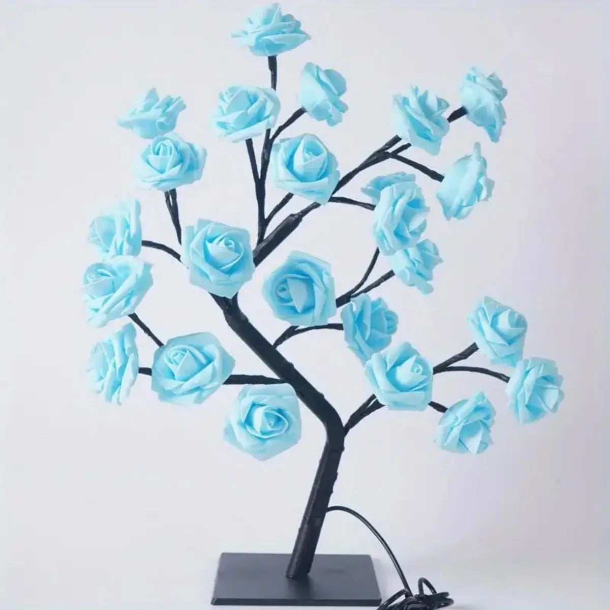 Lampe d'arbre à roses, lampe à fleurs pour décoration de mariage de la saint-valentin, Branches de bricolage, veilleuses, lampe féerique d'arbre pour décoration de chambre à coucher et de maison