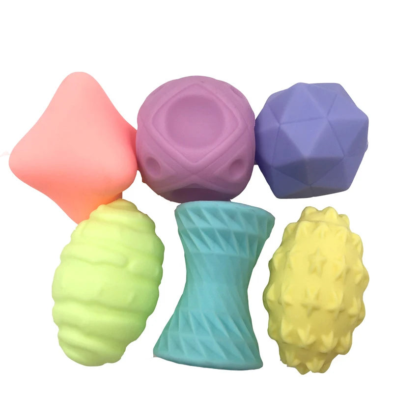 Balle de Jeu Tactile pour Nouveau-Né de 0 à 12 Mois, Jouet de Développement Sensoriel, Toucher Doux, à Saisir à la Main