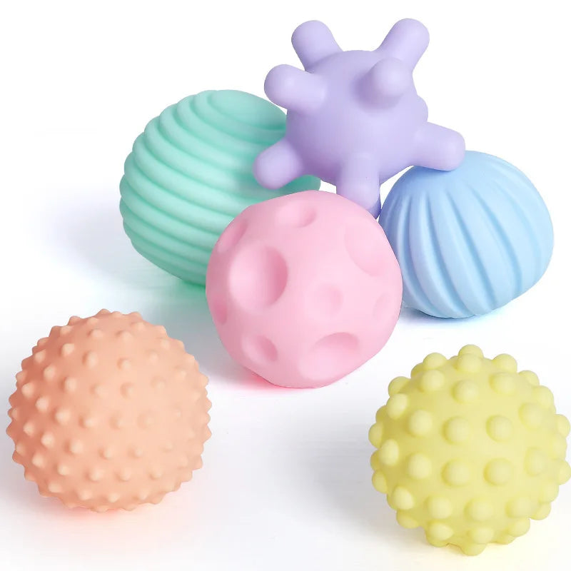 Balle de Jeu Tactile pour Nouveau-Né de 0 à 12 Mois, Jouet de Développement Sensoriel, Toucher Doux, à Saisir à la Main