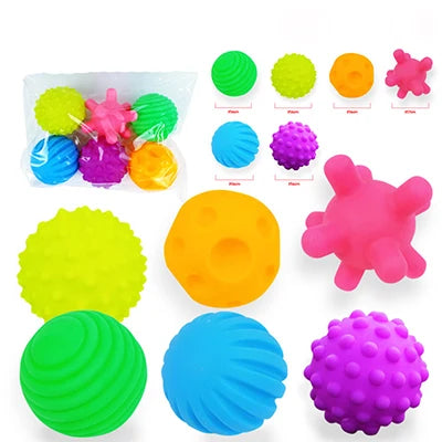 Balle de Jeu Tactile pour Nouveau-Né de 0 à 12 Mois, Jouet de Développement Sensoriel, Toucher Doux, à Saisir à la Main