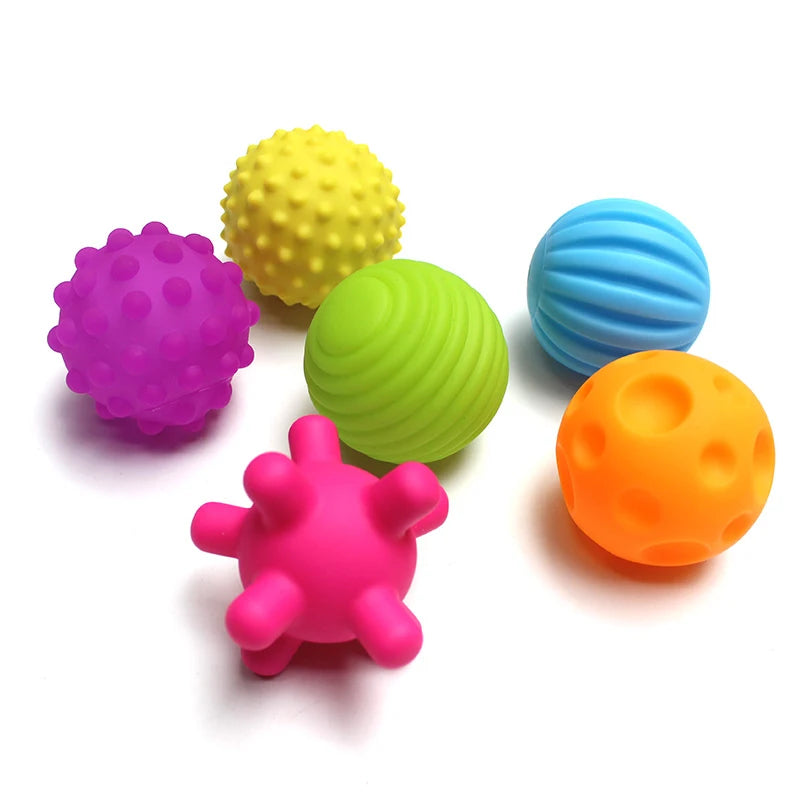 Balle de Jeu Tactile pour Nouveau-Né de 0 à 12 Mois, Jouet de Développement Sensoriel, Toucher Doux, à Saisir à la Main
