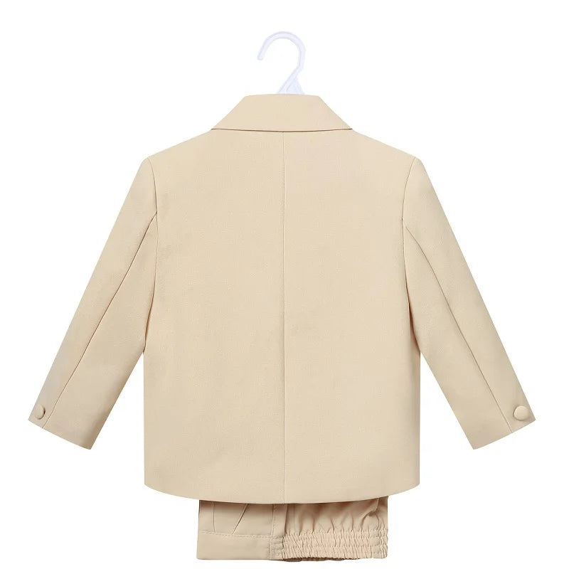 Ensemble de Vêtements Formels pour Bébé Garçon, Veste, Chemise, Blazer Trempé, Nministériels d Papillon, Pantalon, 5 Pièces, 0 à 2 Ans
