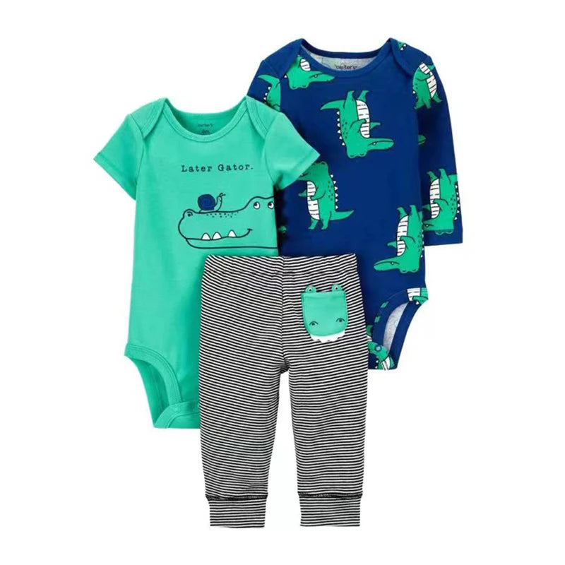 Vêtements d'automne et de printemps pour bébés filles, tenue pour nouveau-né, body en coton, pantalon supérieur et inférieur, ensemble de vêtements pour enfants en bas âge de 6 à 24 mois, 2025
