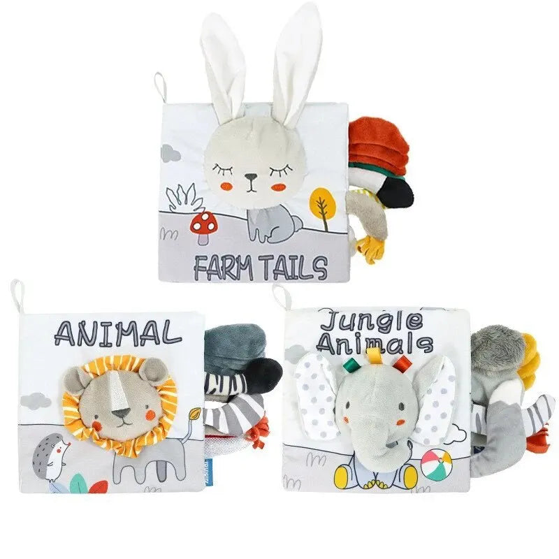 Jouets en peluche pour enfants, livre grill, éducation mentaires orielle tactile, développement de l'intelligence de niche précoce, garçons et filles