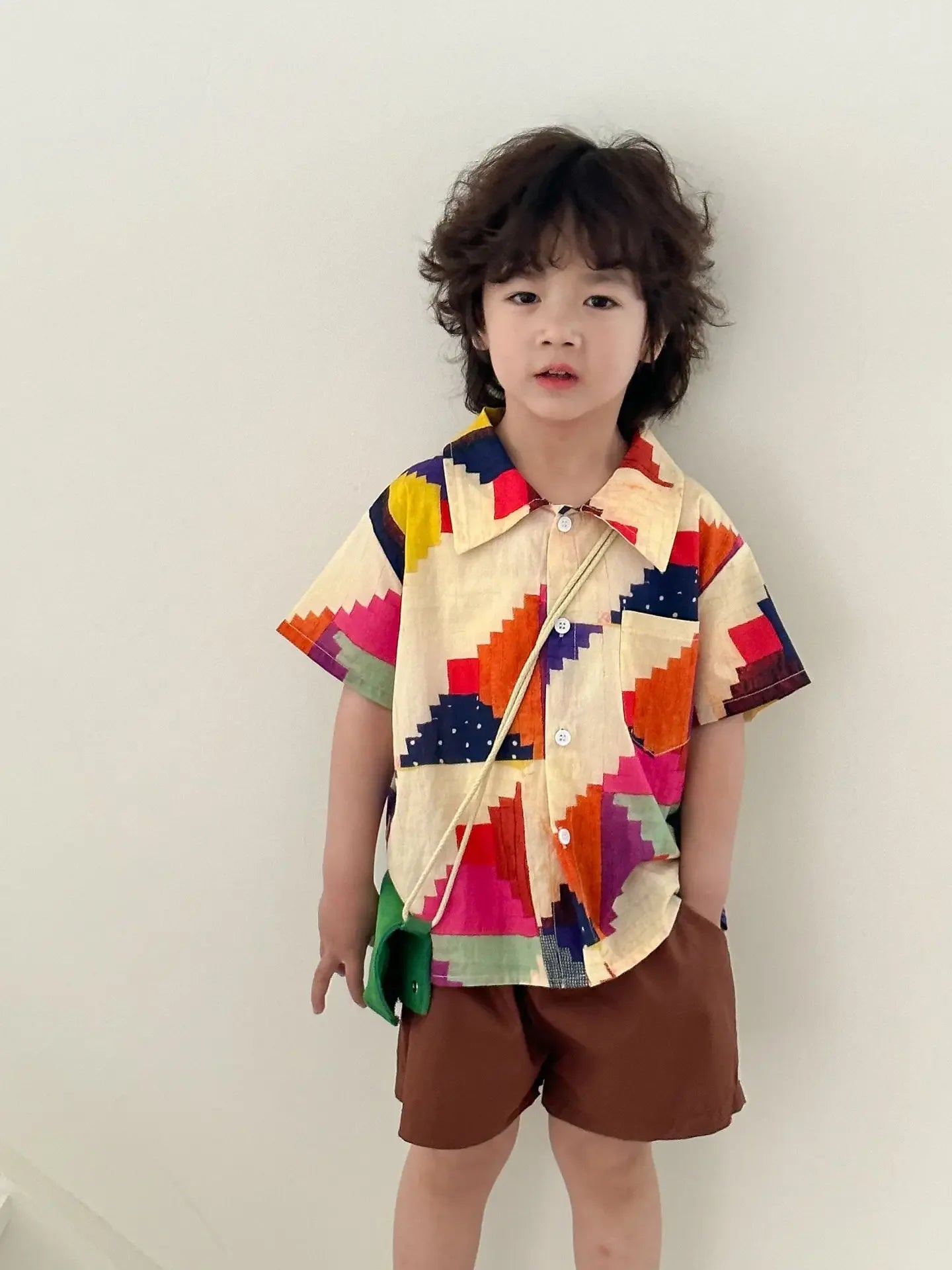 Vêtements d'été pour enfants, costume chemise pour garçon ou robe pour bébé fille, vêtements de vacances, vêtements pour frère et sœur, nouvelle collection 2025