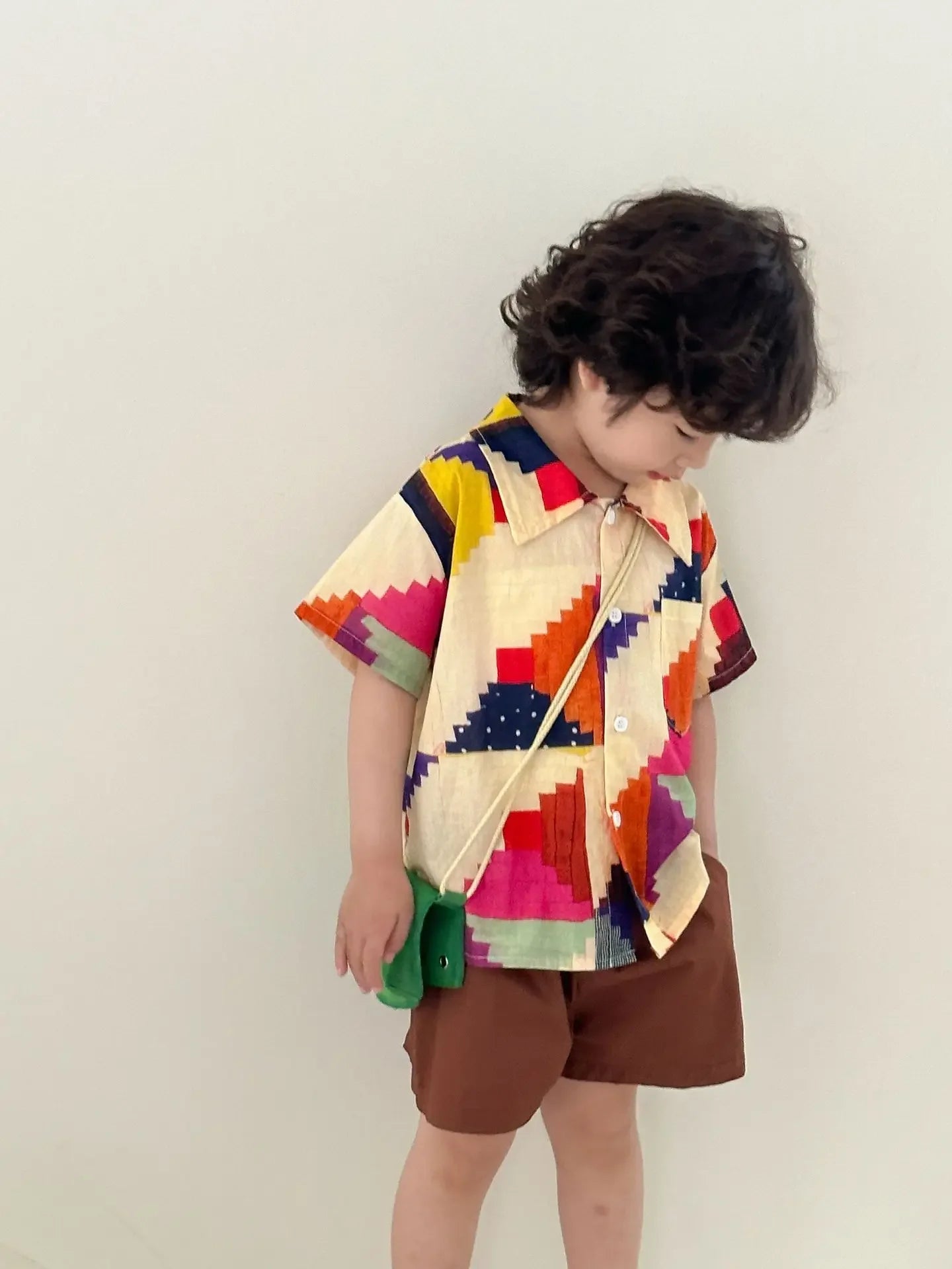 Vêtements d'été pour enfants, costume chemise pour garçon ou robe pour bébé fille, vêtements de vacances, vêtements pour frère et sœur, nouvelle collection 2025