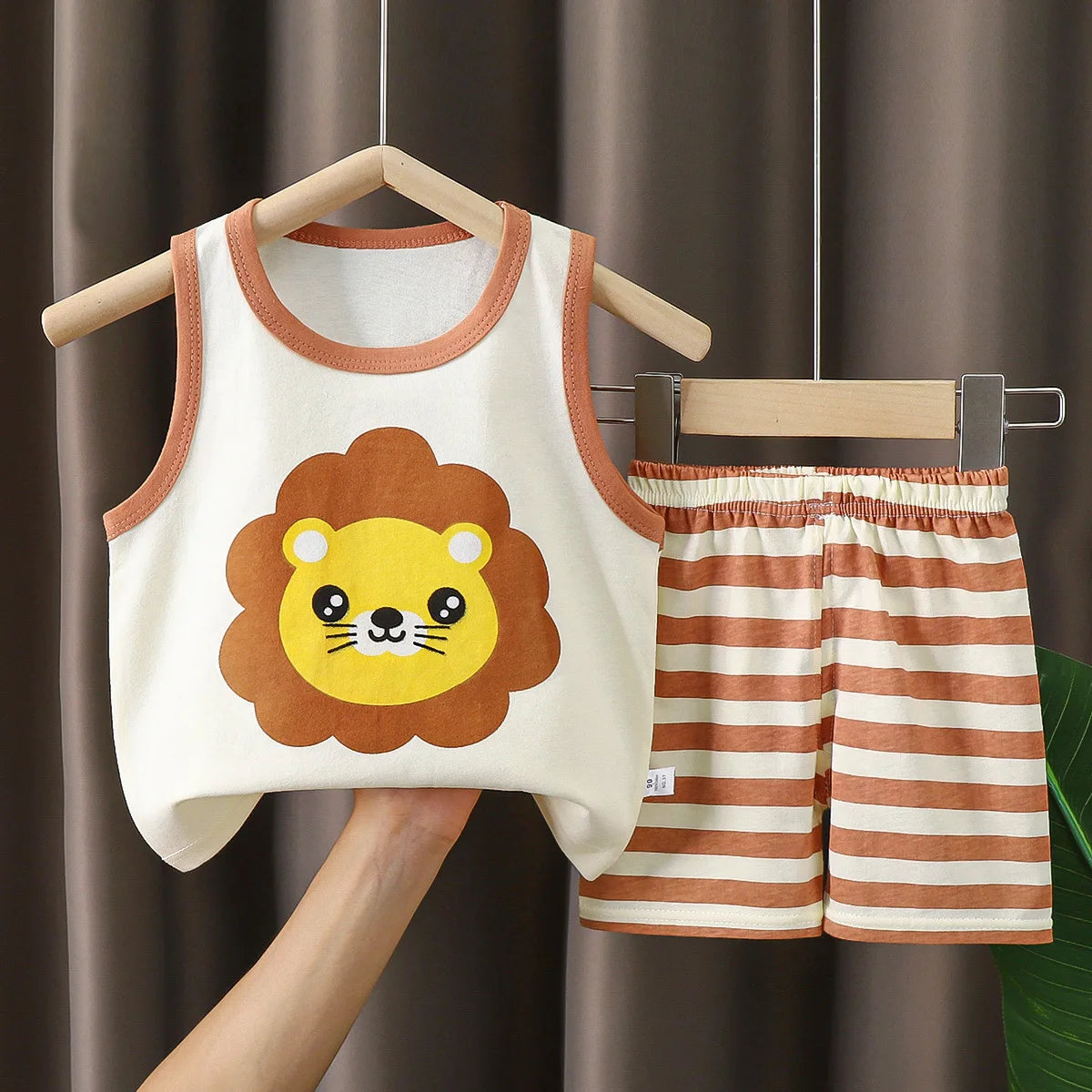 Ensembles pour enfants, vêtements pour garçons et filles, gilet, vêtements d'été pour enfants, T-Shirts et shorts en coton, débardeur sans manches
