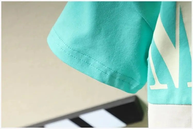 T-Shirt à Manches Courtes et Pantalon Court en Denim pour Enfant, Vêtements d'Été pour Bébé Garçon de 2 à 7 ans, 2 Pièces