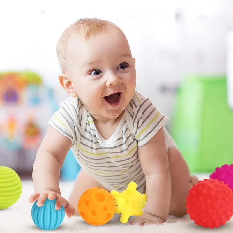 Balles Sensorielles Texturées Bébé - Développement Tactile 0-12 Mois