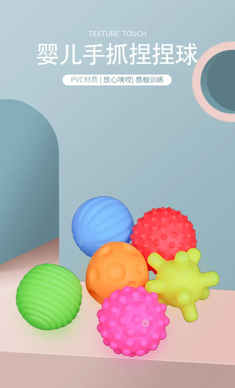 Balle de jouet pour bébé, développement des senses tactiles du bébé, jouets à main tactiles, balle d'entraînement pour enfants, Massage, balle d'entraînement de jeu douce pour enfants