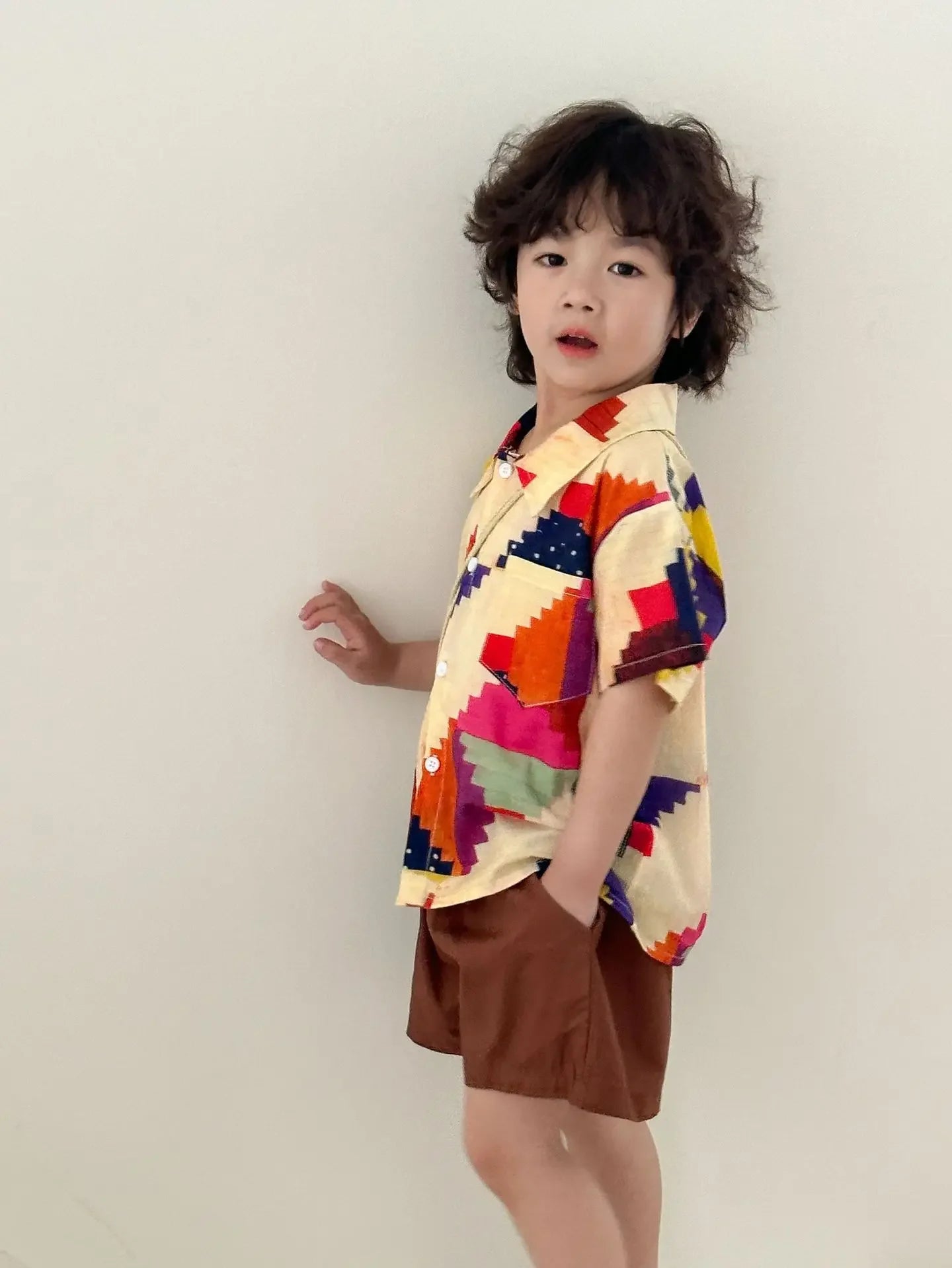 Vêtements d'été pour enfants, costume chemise pour garçon ou robe pour bébé fille, vêtements de vacances, vêtements pour frère et sœur, nouvelle collection 2025