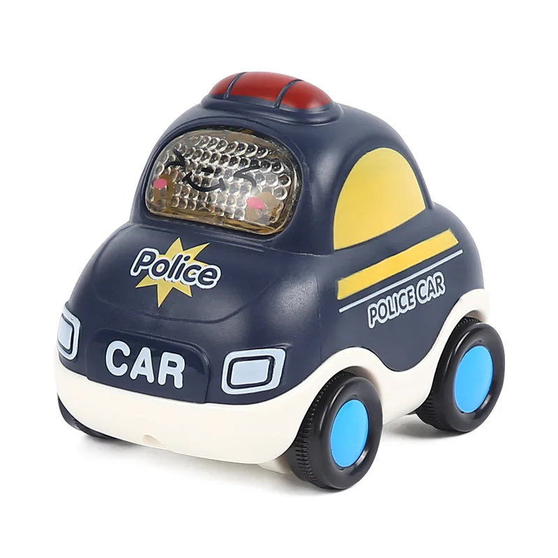 Jouets de voiture pour bébé de 6 à 12 mois, voiture à Friction pour nourrissons, véhicules à inertie en caoutchouc souple, hochet à main en rouleau, cadeau pour enfants