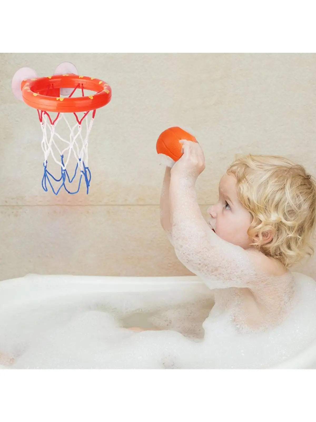 Jouet Bain Bébé Basketball Dinosaure - Cerceau 3 Balles Baignoire