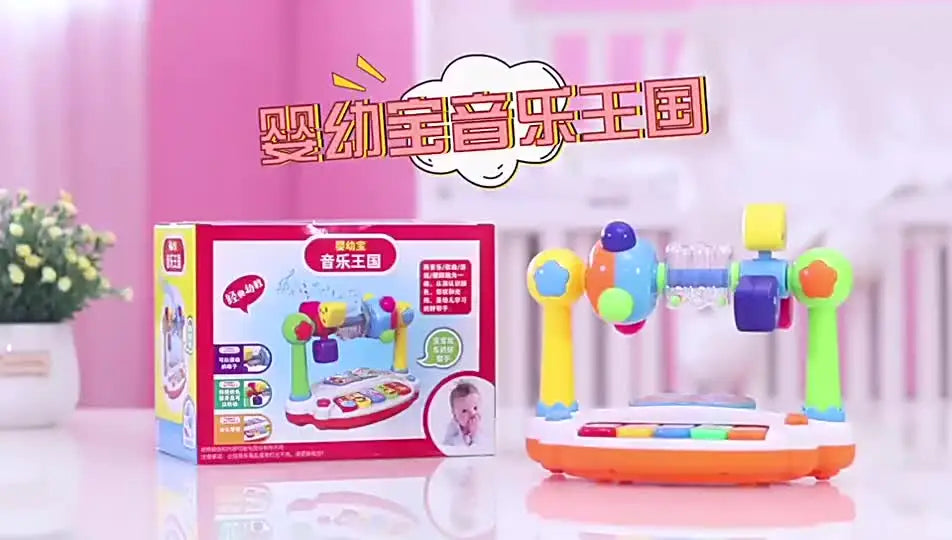 Jouets de Piano pour bébé, clavier de Piano musical rotatif pour enfants avec son léger, jouets musicaux pour les tout-petits, jouet musical éducatif précoce