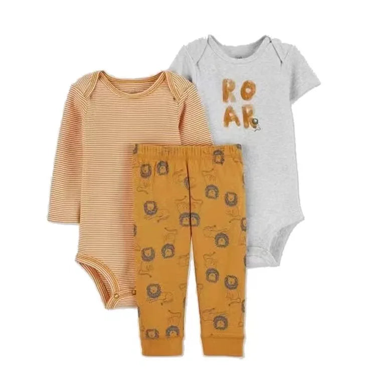 Vêtements d'automne et de printemps pour bébés filles, tenue pour nouveau-né, body en coton, pantalon supérieur et inférieur, ensemble de vêtements pour enfants en bas âge de 6 à 24 mois, 2025