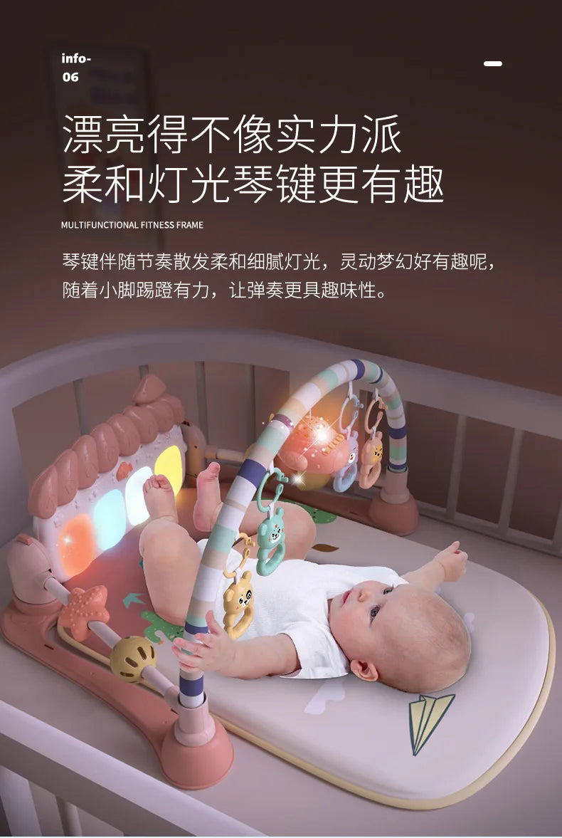 Tapis de jeu musical pour bébés, jouets pour nouveau-nés, piano, salle de sport, polymère TUNITime, TeWindsor et rembourré pour les tout-petits, éducation précoce