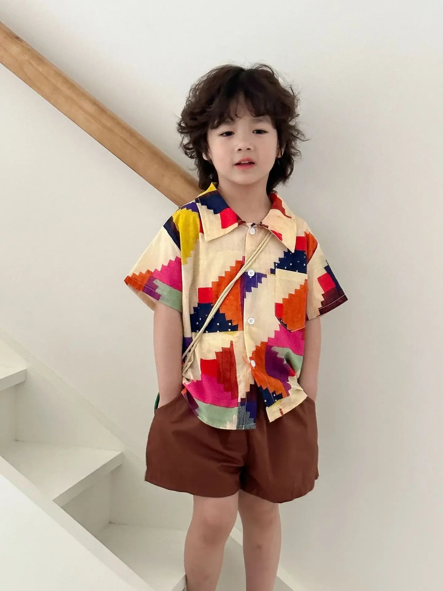 Vêtements d'été pour enfants, costume chemise pour garçon ou robe pour bébé fille, vêtements de vacances, vêtements pour frère et sœur, nouvelle collection 2025