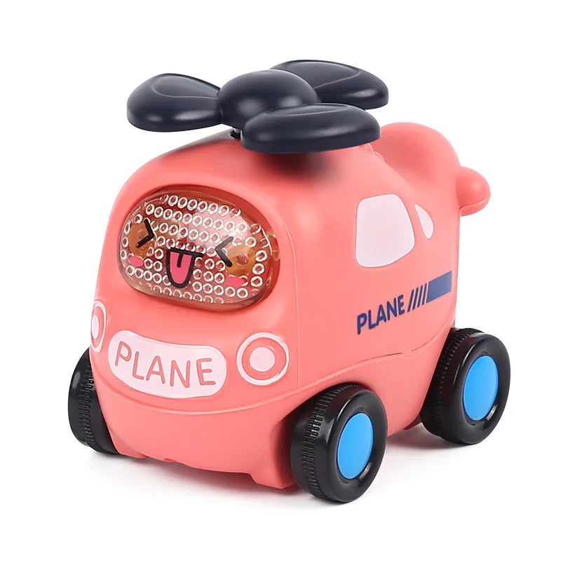 Jouets de voiture pour bébé de 6 à 12 mois, voiture à Friction pour nourrissons, véhicules à inertie en caoutchouc souple, hochet à main en rouleau, cadeau pour enfants