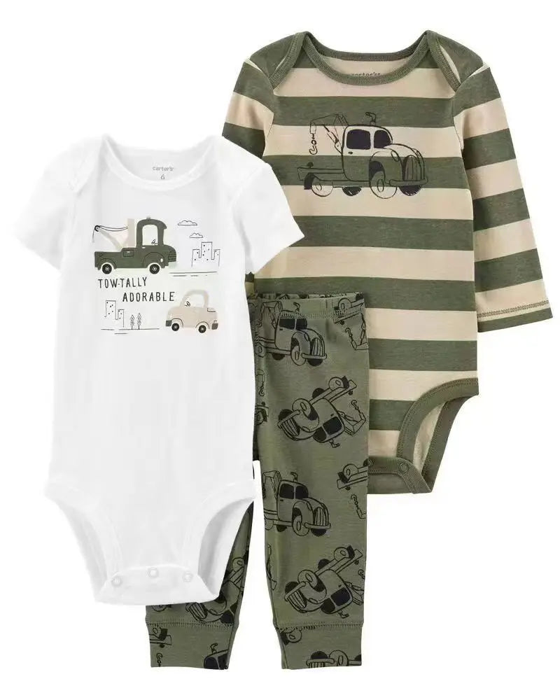 Vêtements d'automne et de printemps pour bébés filles, tenue pour nouveau-né, body en coton, pantalon supérieur et inférieur, ensemble de vêtements pour enfants en bas âge de 6 à 24 mois, 2025
