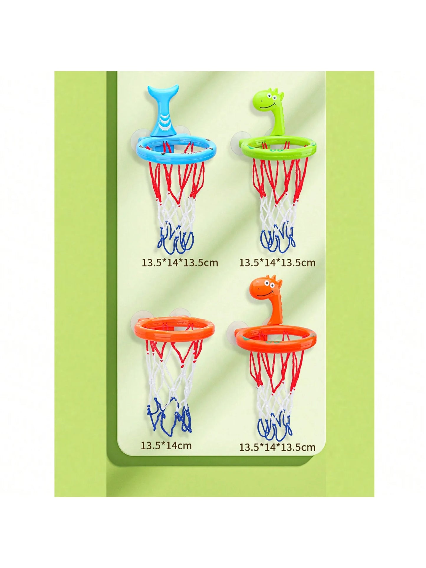 Jouet Bain Bébé Basketball Dinosaure - Cerceau 3 Balles Baignoire