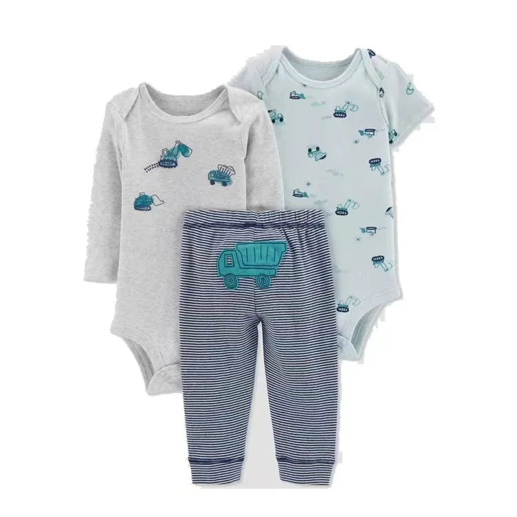Vêtements d'automne et de printemps pour bébés filles, tenue pour nouveau-né, body en coton, pantalon supérieur et inférieur, ensemble de vêtements pour enfants en bas âge de 6 à 24 mois, 2025