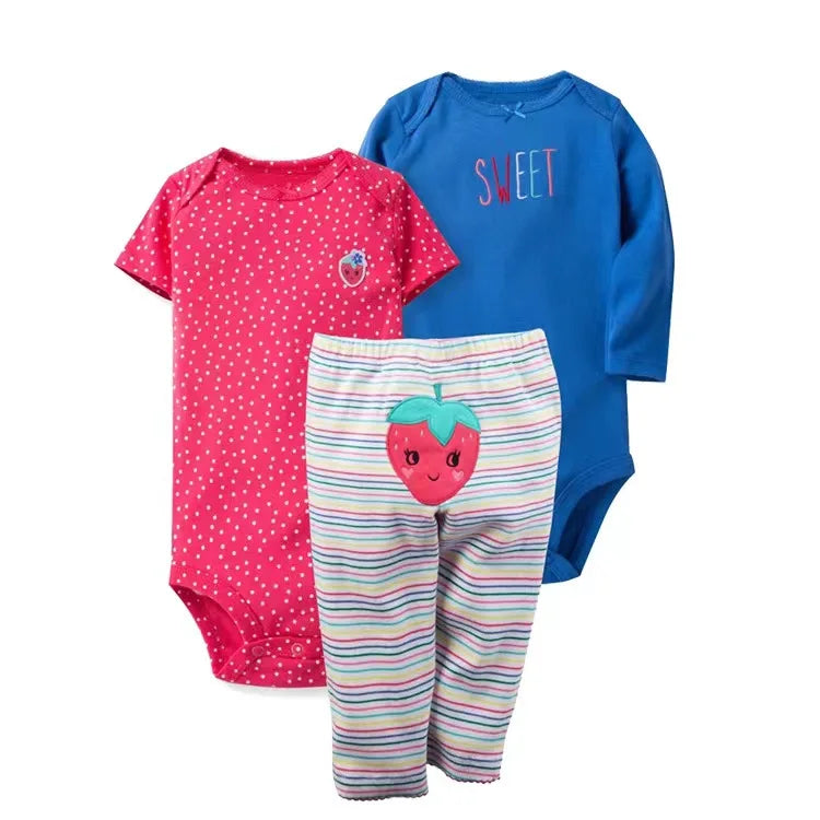 Vêtements d'automne et de printemps pour bébés filles, tenue pour nouveau-né, body en coton, pantalon supérieur et inférieur, ensemble de vêtements pour enfants en bas âge de 6 à 24 mois, 2025