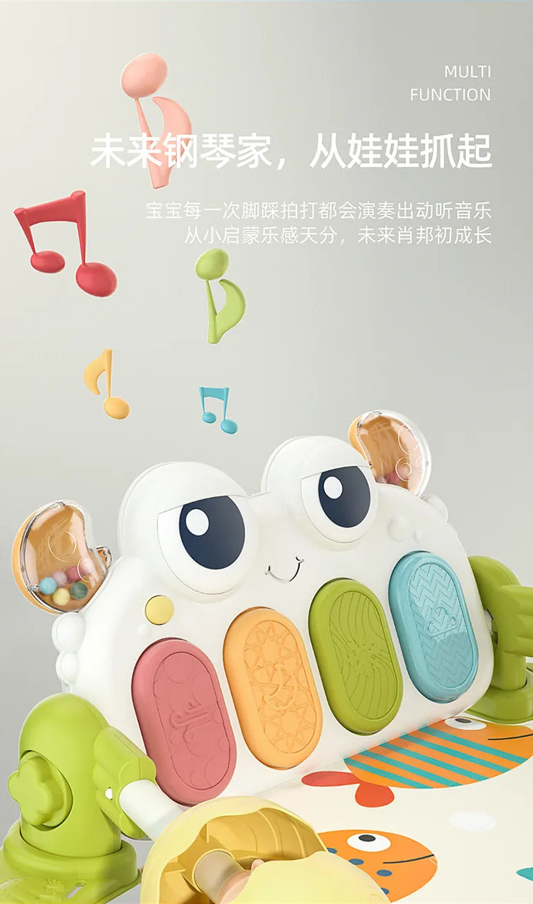 Tapis de jeu musical pour bébés, jouets pour nouveau-nés, piano, salle de sport, polymère TUNITime, TeWindsor et rembourré pour les tout-petits, éducation précoce