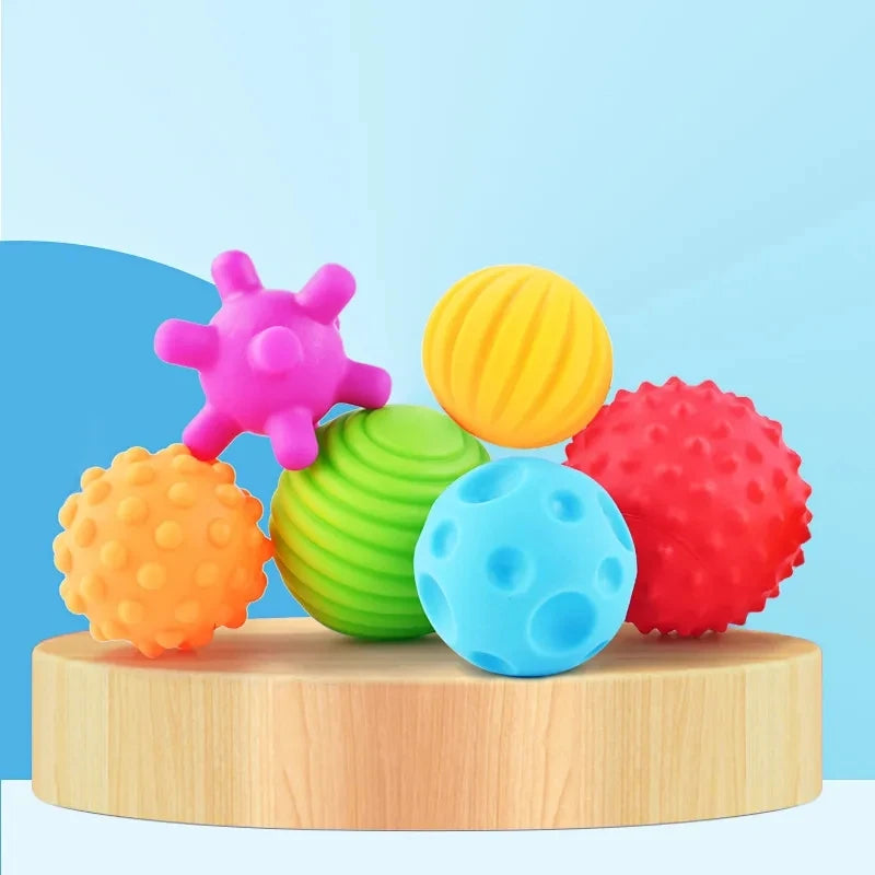 Balles Sensorielles Texturées Bébé - Développement Tactile 0-12 Mois