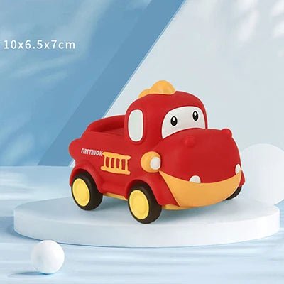Jouets de voiture pour bébé de 6 à 12 mois, voiture à Friction pour nourrissons, véhicules à inertie en caoutchouc souple, hochet à main en rouleau, cadeau pour enfants