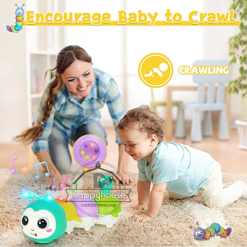 Jouets pour bébés rampants de 6 à 12 mois, jouets musicaux lumineux pour bébés de 7 8 9 12 mois, jouets éducatifs précoces pour nourrissons