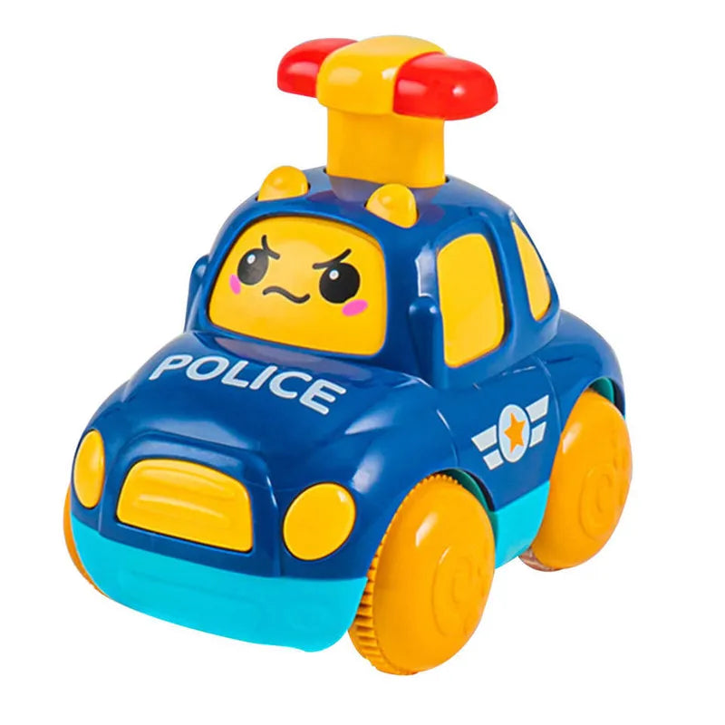 Jouets de voiture pour bébé de 6 à 12 mois, voiture à Friction pour nourrissons, véhicules à inertie en caoutchouc souple, hochet à main en rouleau, cadeau pour enfants