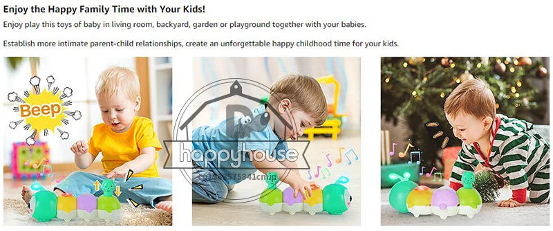 Jouets pour bébés rampants de 6 à 12 mois, jouets musicaux lumineux pour bébés de 7 8 9 12 mois, jouets éducatifs précoces pour nourrissons