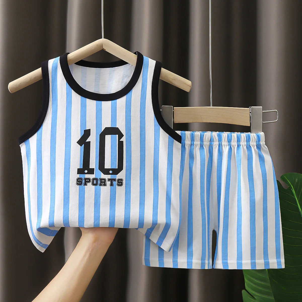 Ensembles pour enfants, vêtements pour garçons et filles, gilet, vêtements d'été pour enfants, T-Shirts et shorts en coton, débardeur sans manches