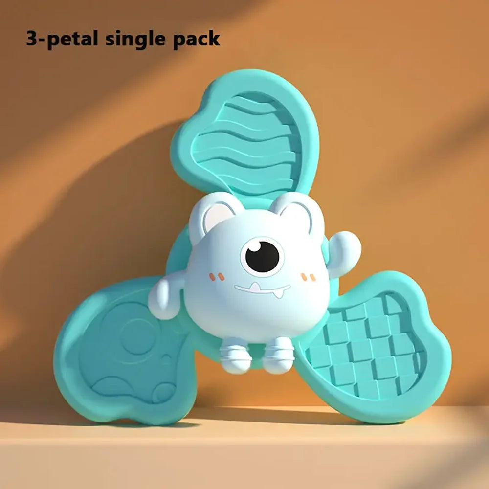 Jouets de bain pour bébé, ventouse de bain amusante, Spinner, hochets de dessin animé, jouets éducatifs, cadeaux de noël et d'anniversaire pour enfants