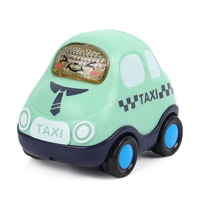 Jouets de voiture pour bébé de 6 à 12 mois, voiture à Friction pour nourrissons, véhicules à inertie en caoutchouc souple, hochet à main en rouleau, cadeau pour enfants