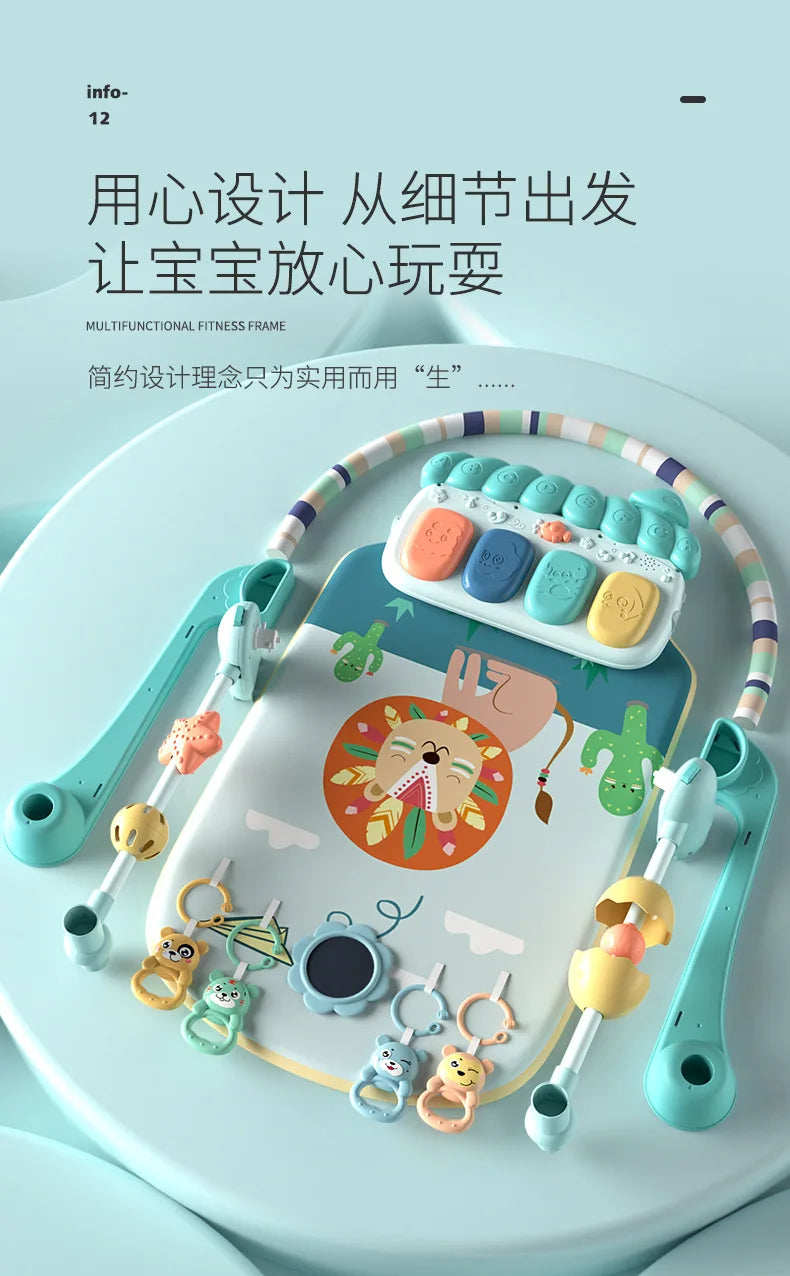 Tapis de jeu musical pour bébés, jouets pour nouveau-nés, piano, salle de sport, polymère TUNITime, TeWindsor et rembourré pour les tout-petits, éducation précoce