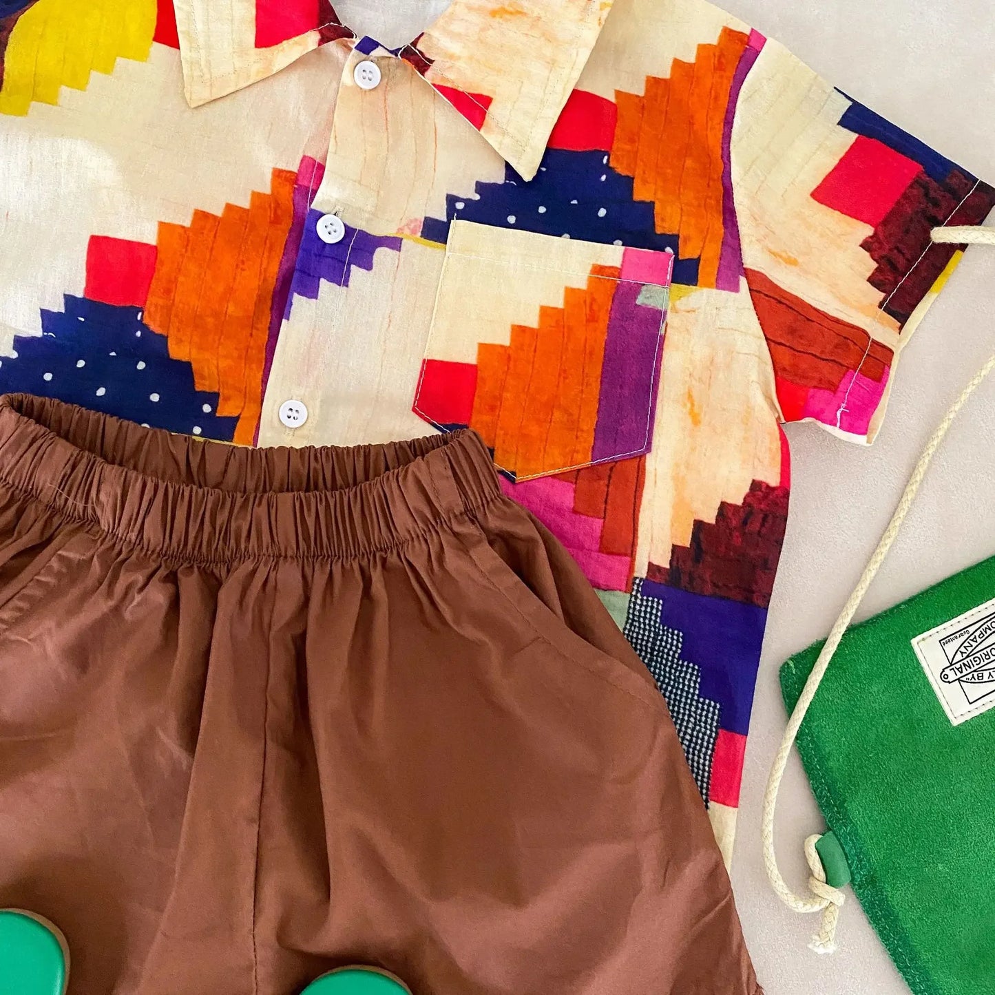 Vêtements d'été pour enfants, costume chemise pour garçon ou robe pour bébé fille, vêtements de vacances, vêtements pour frère et sœur, nouvelle collection 2025