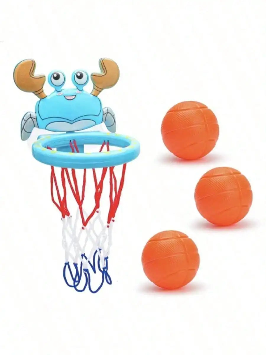 Jouet Bain Bébé Basketball Dinosaure - Cerceau 3 Balles Baignoire