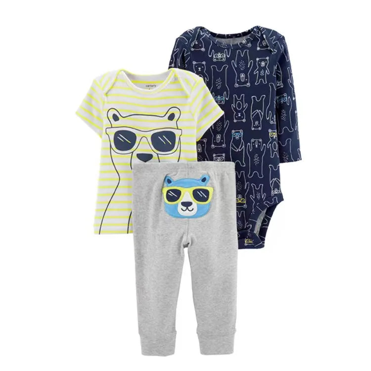 Vêtements d'automne et de printemps pour bébés filles, tenue pour nouveau-né, body en coton, pantalon supérieur et inférieur, ensemble de vêtements pour enfants en bas âge de 6 à 24 mois, 2025