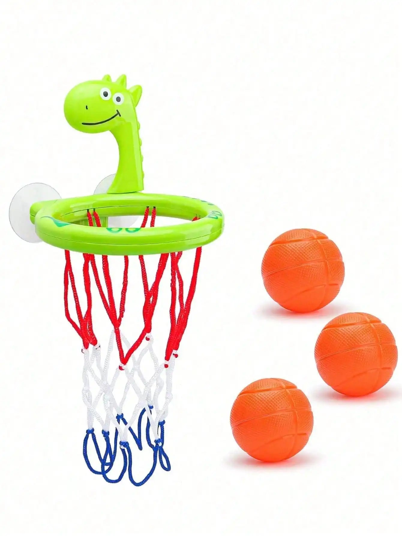 Jouet Bain Bébé Basketball Dinosaure - Cerceau 3 Balles Baignoire