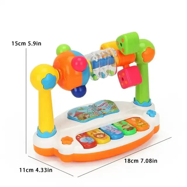Jouets de Piano pour bébé, clavier de Piano musical rotatif pour enfants avec son léger, jouets musicaux pour les tout-petits, jouet musical éducatif précoce