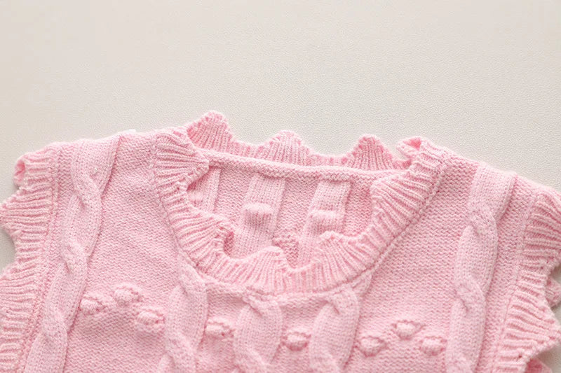 Ensembles de vêtements pour enfants pour filles, t-shirt, gilet à fleurs, jean avec nœud, vêtements de printemps et d'automne pour bébés, tenues pour nourrissons, survêtement pour enfants