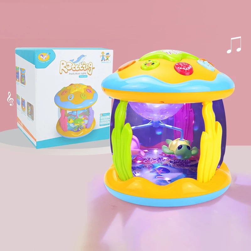 Jouets pour bébés de 1 à 3 ans, projecteur rotatif de lumière océanique, jouets musicaux Montessori, jouets sensoriels éducatifs précoces, cadeaux pour tout-petits