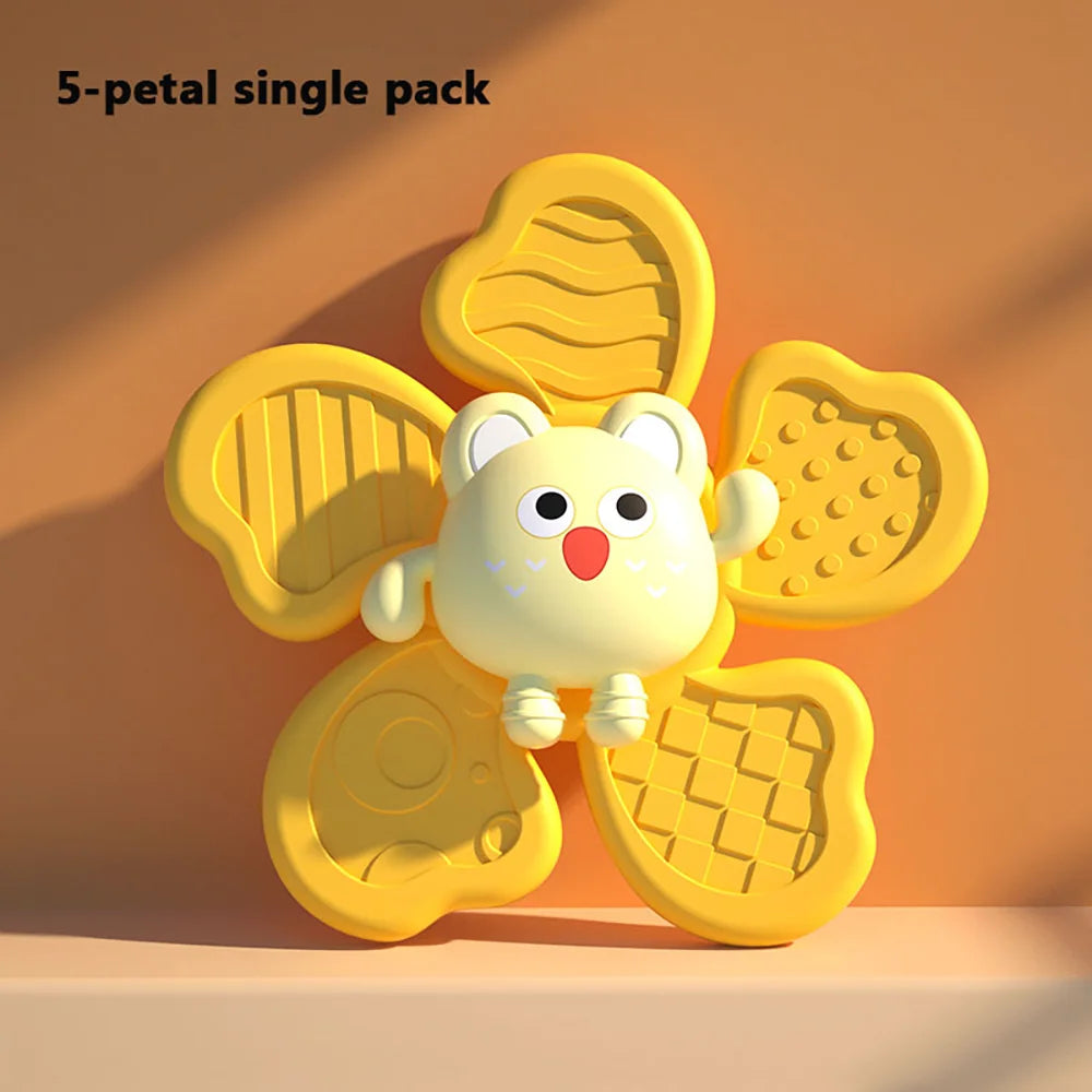 Jouets de bain pour bébé, ventouse de bain amusante, Spinner, hochets de dessin animé, jouets éducatifs, cadeaux de noël et d'anniversaire pour enfants