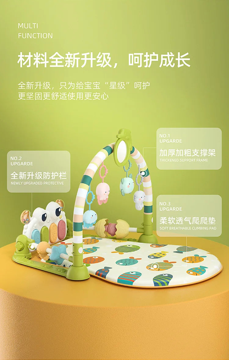 Tapis de jeu musical pour bébés, jouets pour nouveau-nés, piano, salle de sport, polymère TUNITime, TeWindsor et rembourré pour les tout-petits, éducation précoce