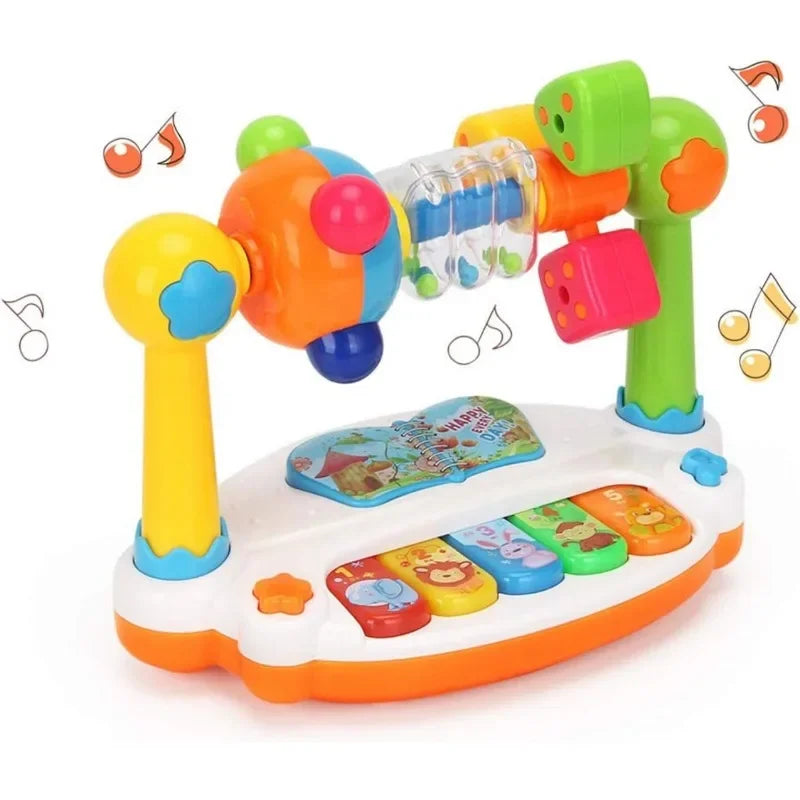 Jouets de Piano pour bébé, clavier de Piano musical rotatif pour enfants avec son léger, jouets musicaux pour les tout-petits, jouet musical éducatif précoce