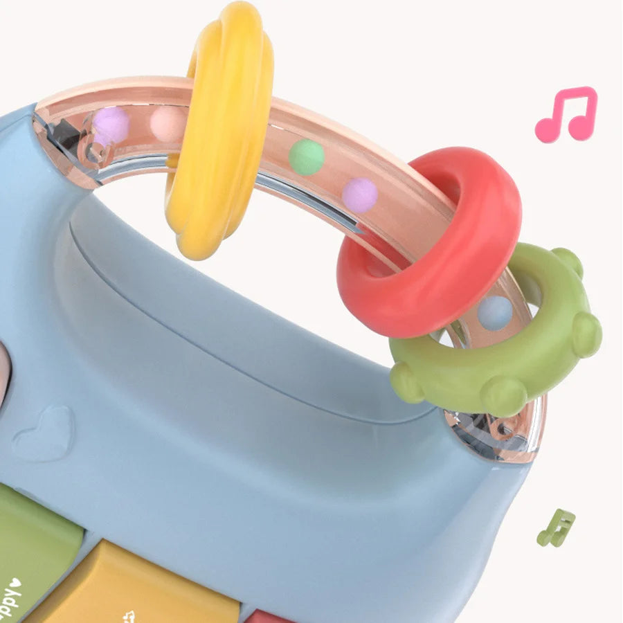 Jouets musicaux pour bébé, bouteille confortable mignonne, jouet sensoriel pour bébé rire et apprendre avec lumière et musique pour les âges de 18 ans, cadeau d'anniversaire pour bébé