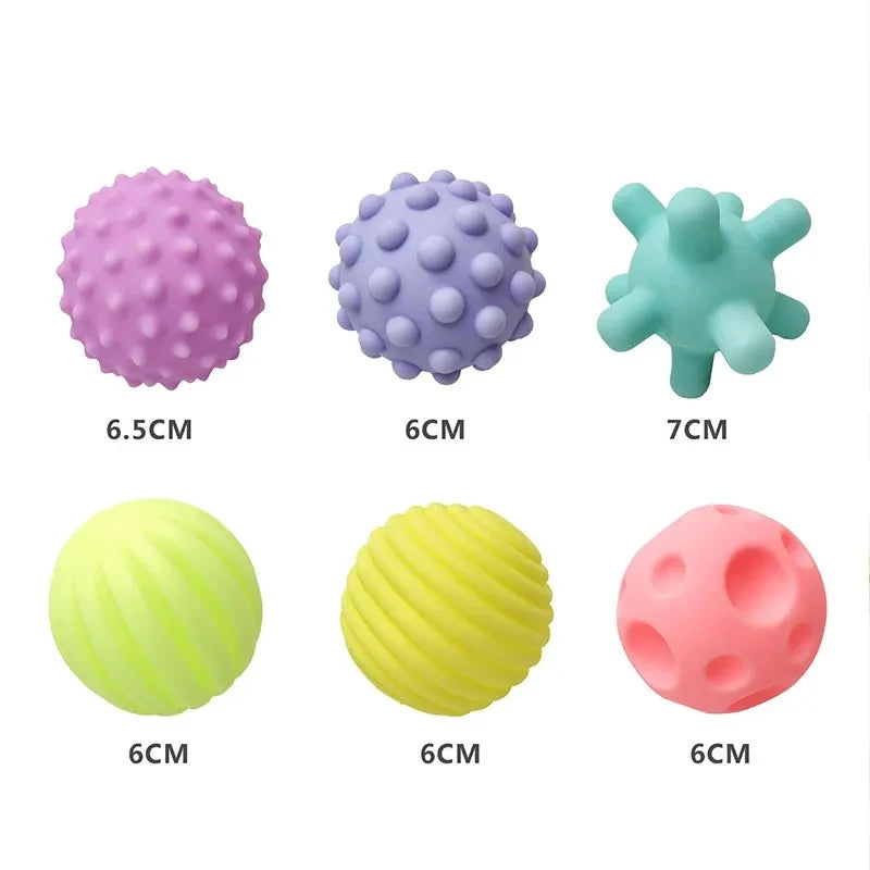 Balles Sensorielles Texturées Bébé - Développement Tactile 0-12 Mois