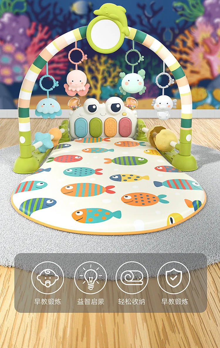 Tapis de jeu musical pour bébés, jouets pour nouveau-nés, piano, salle de sport, polymère TUNITime, TeWindsor et rembourré pour les tout-petits, éducation précoce